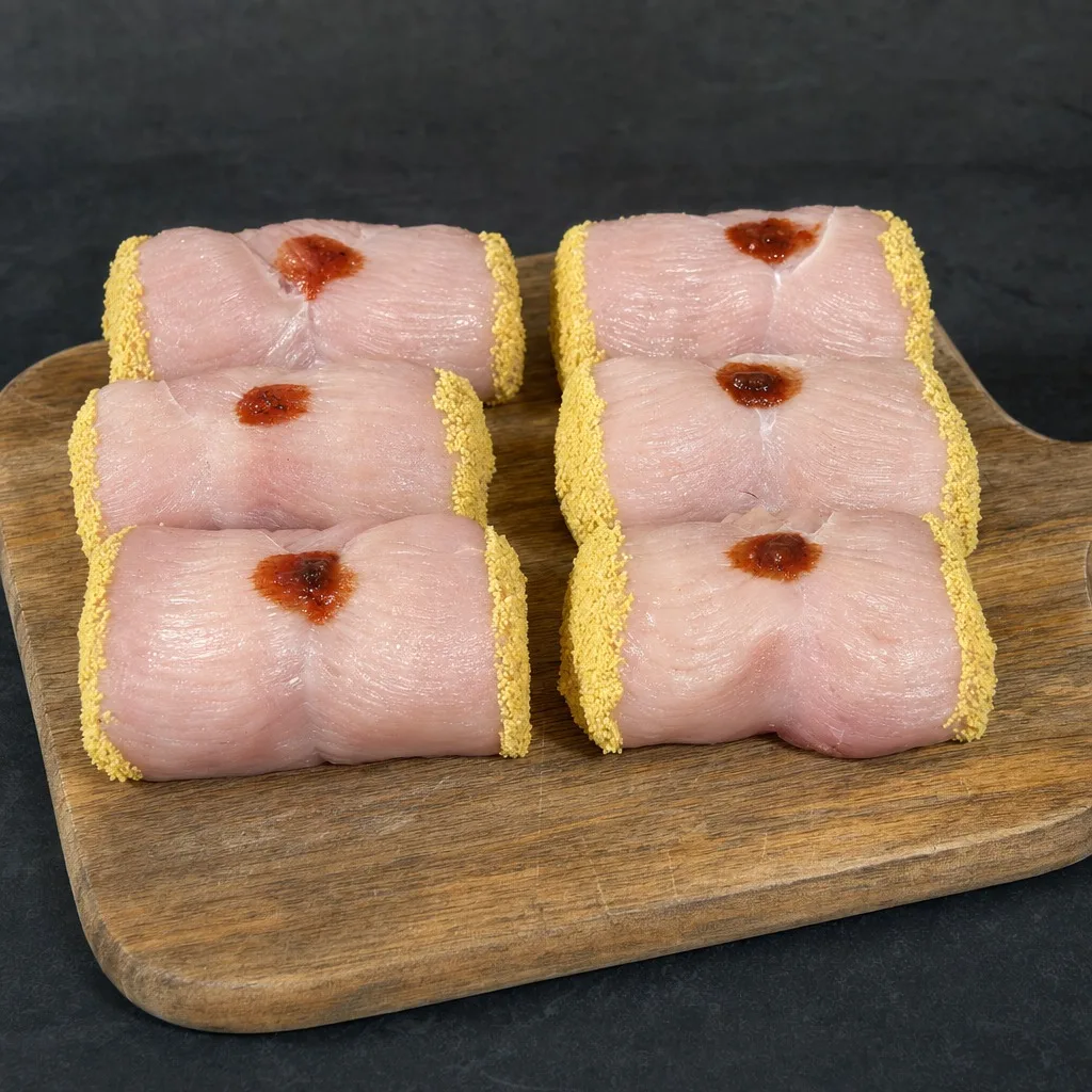 Paupiettes de volaille panées